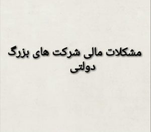 شرکتهای بزرگ دولتی